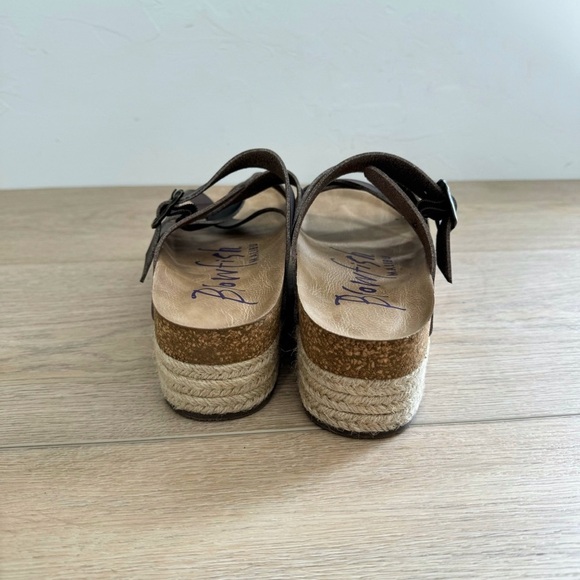 New Blowfish platform sandals. Slide in, BROWN. Malibu 2 inch wedge - Picture 4 of 6